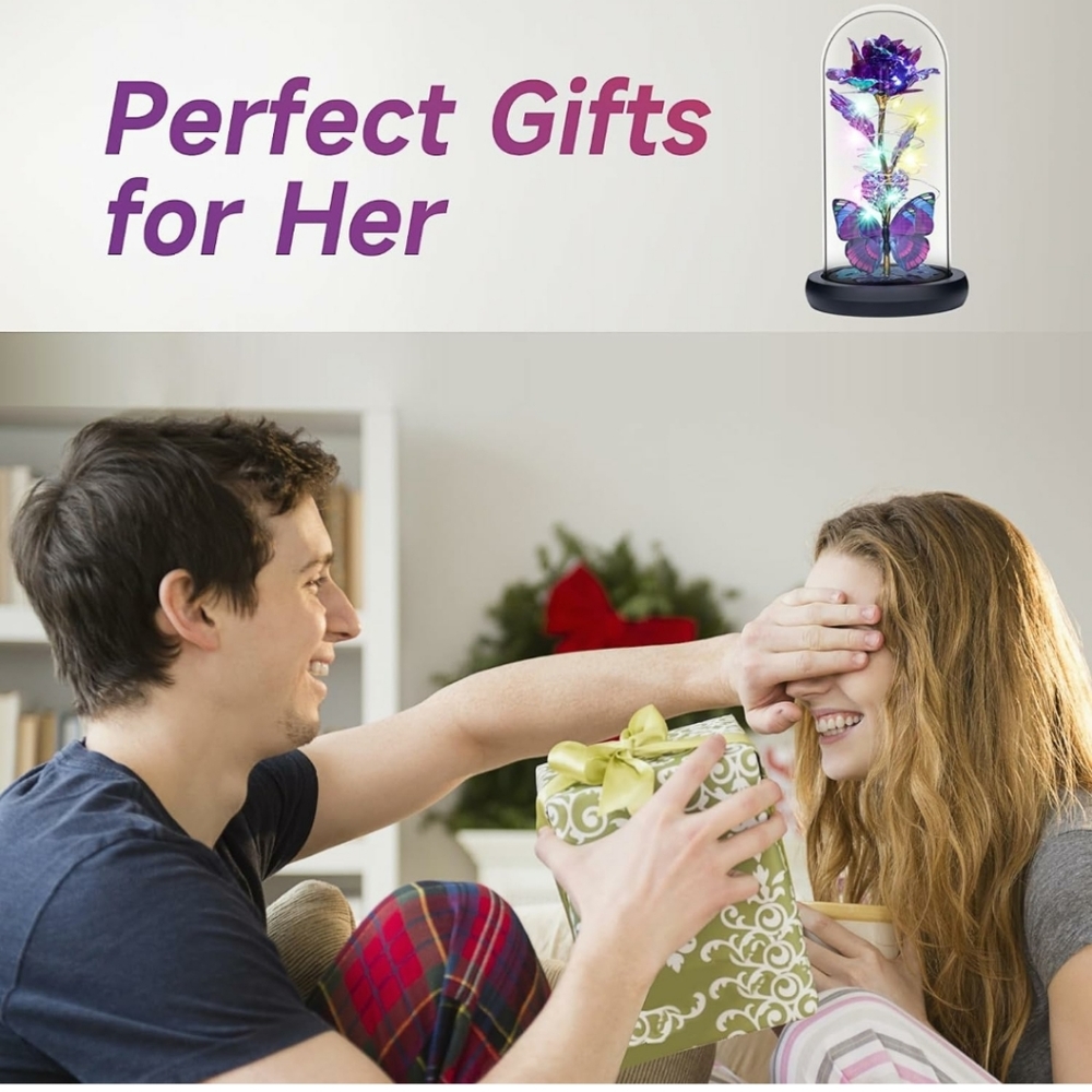 Unique Rose In the Glass Gift